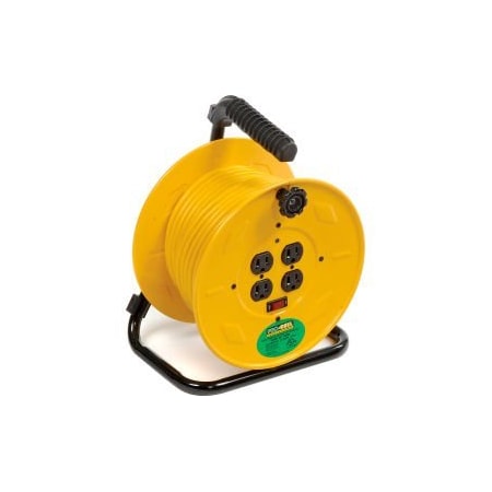 Alert Alert 7080M  Industrial Cord Reel with Four Grounded Outlets & 80 ft Extension Cord Included 7080M